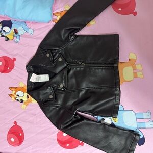 Black Faux Leather Jacket